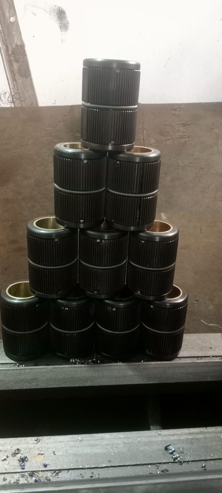 Industrial knurled rollers