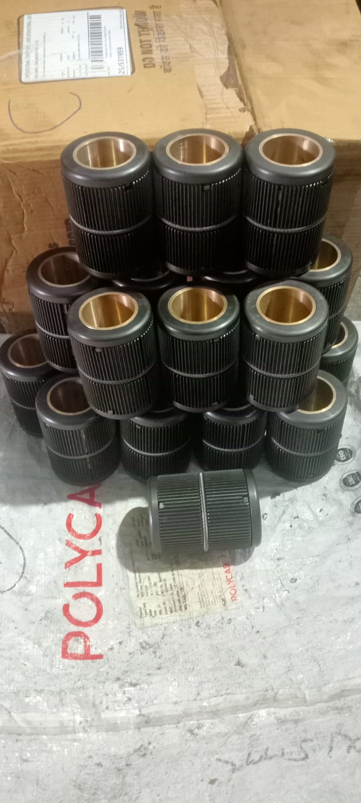 Knurled industrial shafts